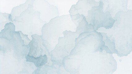 Obraz premium Watercolor map with soft, light shades of blue and gray. Abstract background, watercolor texture, artistic design, subtle tones, watercolor painting style.