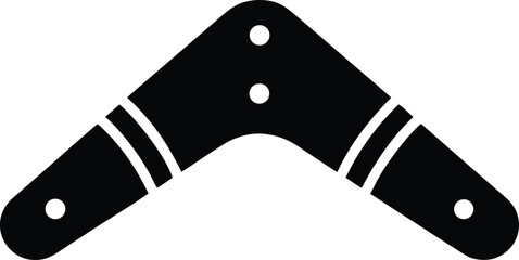 Boomerang Silhouette Vector Transparent Background