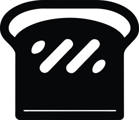 Bread Loaf Silhouette Vector Transparent Background