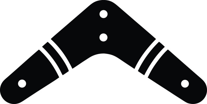 Boomerang Silhouette Vector Transparent Background