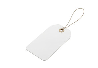 Fototapeta premium Blank tag isolated on transparent background