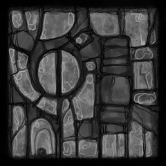 Abstract image for printing. Picture for modern interiors. The picture is painted by hand on a tablet. © neurostructure