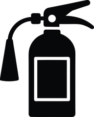 Fire Extinguisher Silhouette Vector Transparent Background