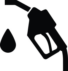 fuel nozzle silhouette vector transparent background