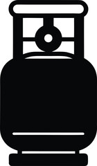 gas cylinder silhouette vector transparent background