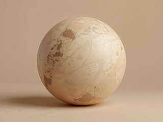 White background illustration of an easter egg, a round, decorated symbol of the holiday