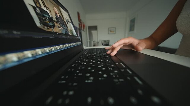 Artist modifies color arrangements while using quick commands