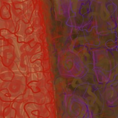 Abstract image for printing. Picture for modern interiors. The picture is painted by hand on a tablet. © neurostructure