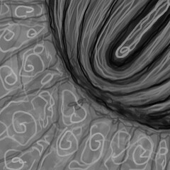 Abstract image for printing. Picture for modern interiors. The picture is painted by hand on a tablet. © neurostructure