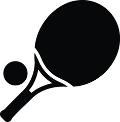Tennis Racket Sport Silhouette Vector Transparent Background