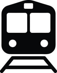 Train Silhouette Vector Transparent Background