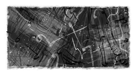 Abstract image for printing. Picture for modern interiors. The picture is painted by hand on a tablet. © neurostructure