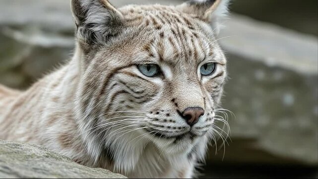 Ultra Rare footage of White Leucistic Iberian Lynx (Lynx pardinus)