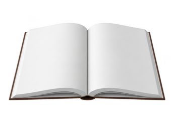 Open book isolated on transparent background