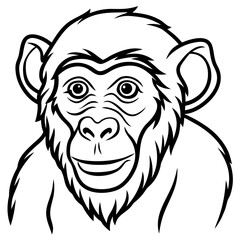Crab-Eating Macaque Vector Art