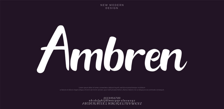Ambren is a bold, energetic handwritten brush-style script font.