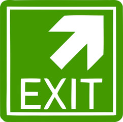 Emergency Exit Icon. exit door sign. Escape and evacuation symbol. Various exit sign isolated white background.Evacuation and relocation of people to safety, Vector illustration !