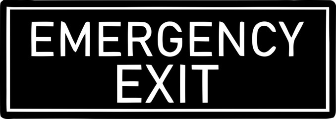 Obraz premium Emergency Exit Icon. exit door sign. Escape and evacuation symbol. Various exit sign isolated white background.Evacuation and relocation of people to safety, Vector illustration !