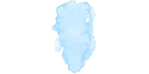 Abstract blue watercolor ink blot texture on dark black background creative fluid liquid wash design element modern