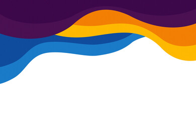 Modern abstract wavy colorful design element with flowing vibrant gradients creating a dynamic background template for web