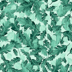 Watercolor pattern. Branch  Watercolor background, drawing with autumn leaves, plants,  branches of linden, aspen. Oak, maple leaf. Whirlwind, autumn wind.  forest autumn pattern.Abstract paint splash