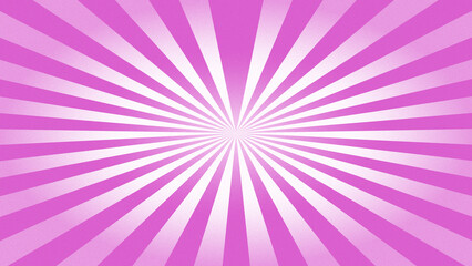 Lively Magenta Pink and White Vintage Sunburst Ray Background