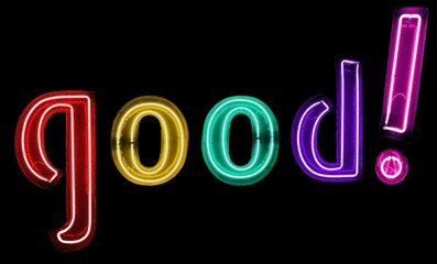 good! multicolored neon lights
