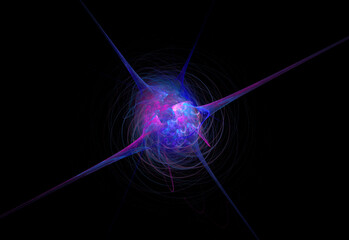 Crazy mystical coloured light effects. Incredible combinations of abstract light lines. Abstract vortex of cosmic energy.