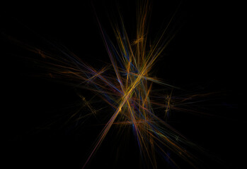 Crazy mystical coloured light effects. Incredible combinations of abstract light lines. Abstract vortex of cosmic energy.