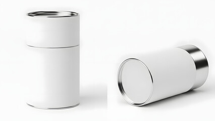 Minimalist White Tubes Mockup for Product Packaging