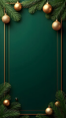 Elegant Christmas Season Banner in Royal Green for 2025 &ndash; 2026