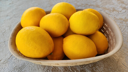 Meyer lemons are rounder and yellower than true lemons, with a thin, fragrant peel that turns deep yellow with a slight orange tint when ripe. Tastes sweeter and less acidic.
