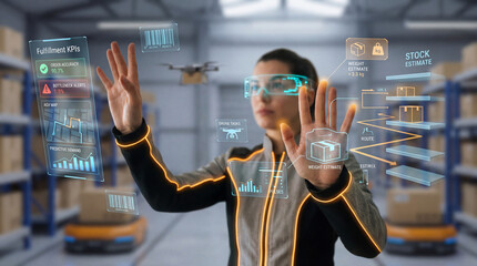 Smart Warehouse Decisions Coordinated by a Woman Engineer