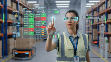 Real-Time Inventory Decisions in a Smart Warehouse Led by a Woman