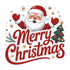 christmas card with santa claus