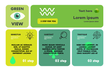 Modern Bento grid web layout simple shape for eco shop, nature product presentation. Metaball y2k pattern template for ui, website
