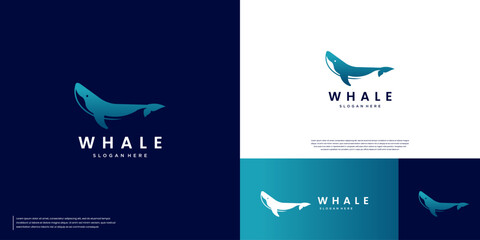 symbol of marine animal ecosystem balance, humpback whale explorer, graphic design illustration.