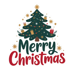 Naklejka premium merry christmas card