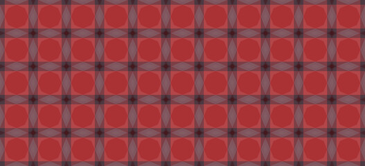 Geometric Pattern in Vibrant Red and Black