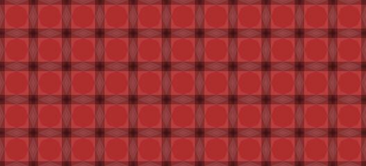 Red Geometric Pattern with Circular Accents