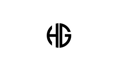 HG initial letters logo or HG monogram