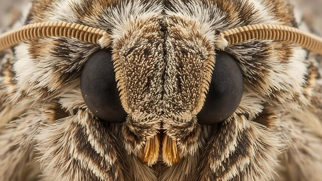 Bagworm Moth Head