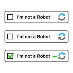 captcha robot verification checkbox icon