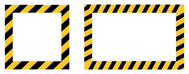 warning caution tape frame icon