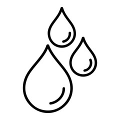 water drop icon vector simple