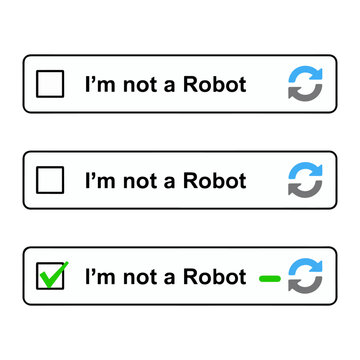 captcha robot verification checkbox icon