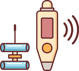 Wireless Microphone and Receiver Icon