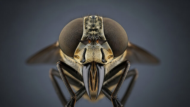 Horse Fly Face &mdash; Knife Mouth