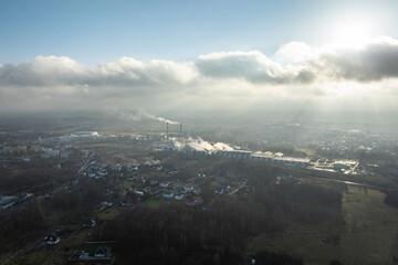Myszków Miasto- Krajobraz panorama 