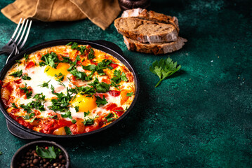 Shakshuka, traditional Jewish breakfast dish